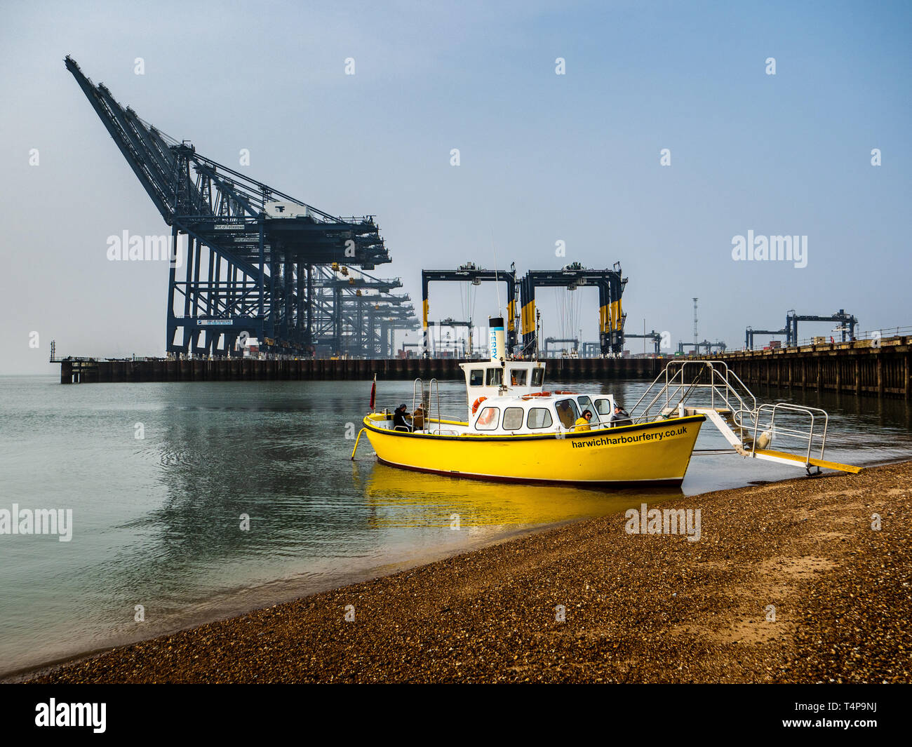 The Harwich Harbour ferry foot and bicycle ferry between Harwich