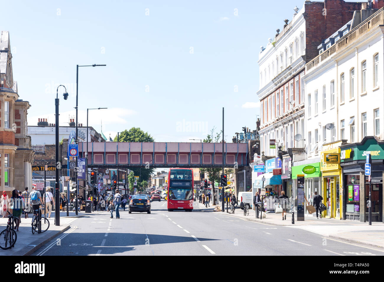 Uxbridge Road, Shepherd's Bush, London Borough of Hammersmith and Fulham, Greater London, England, United Kingdom Stock Photo