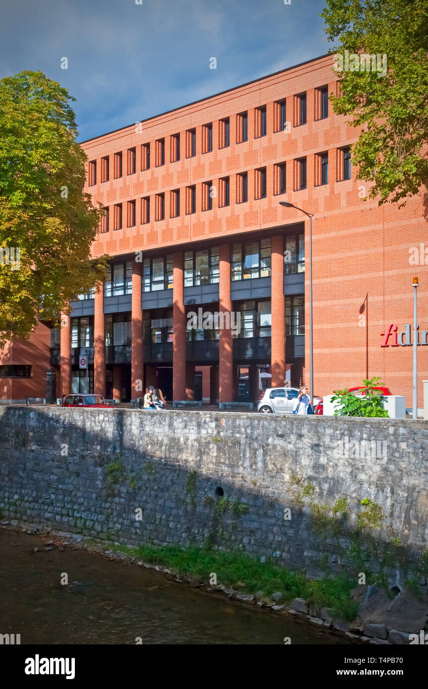 Building designed by Mario Botta Stock Photo