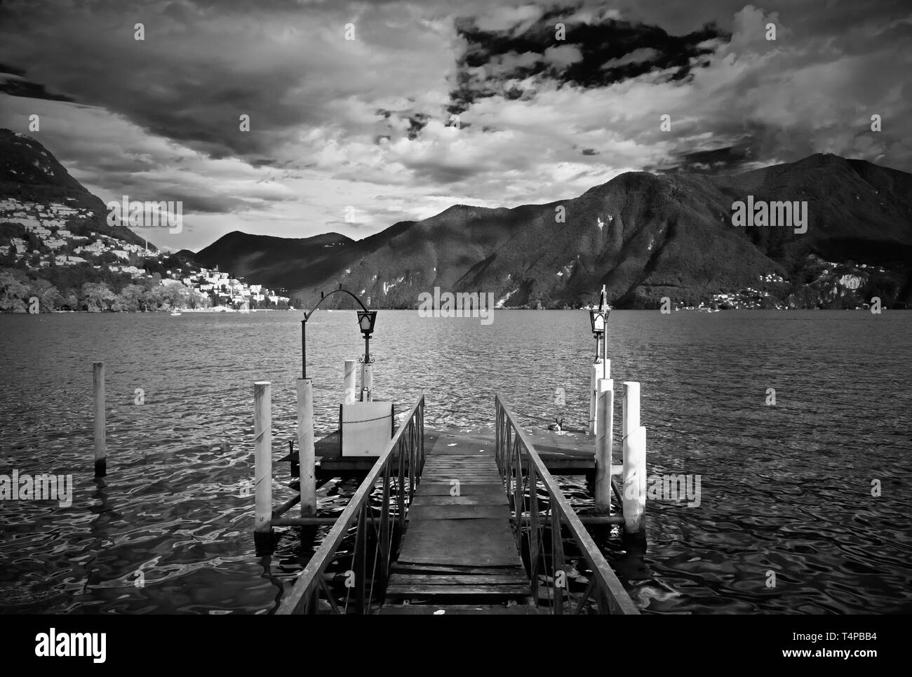 Lugano Black and White Stock Photos & Images - Alamy