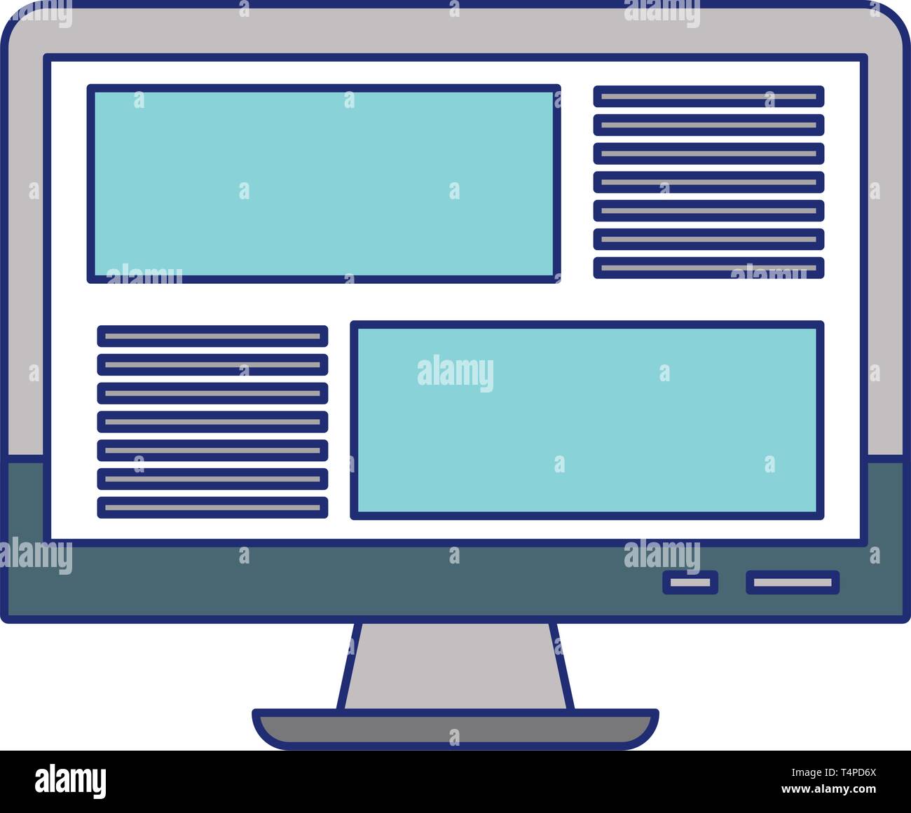 Woman home desk application Stock Vector Images - Alamy