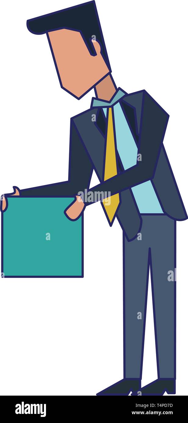 Executive businessman avatar blue lines Stock Vector Image & Art - Alamy