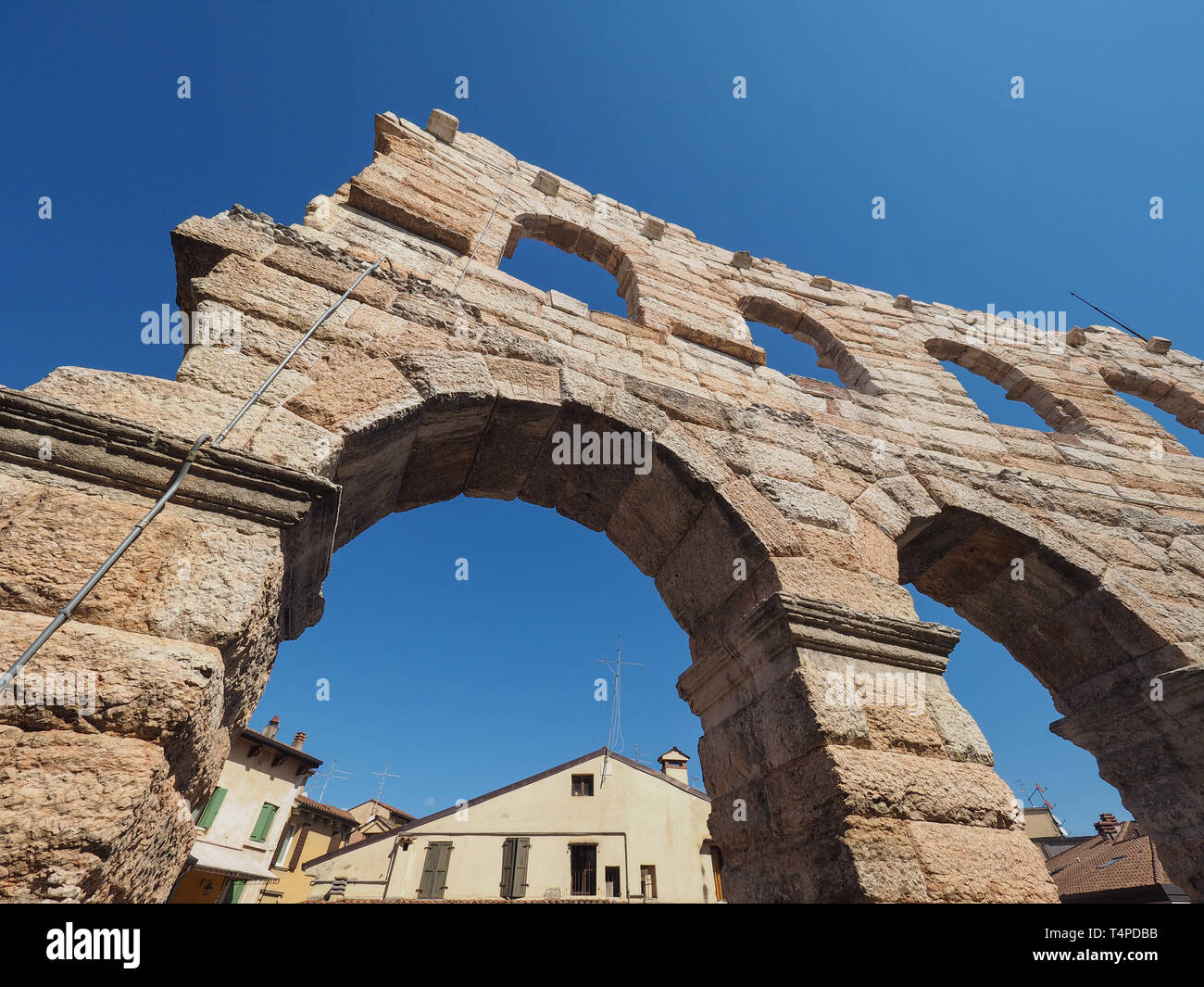 VERONA, ITALY - CIRCA MARCH 2019: Arena di Verona roman amphitheatre ...