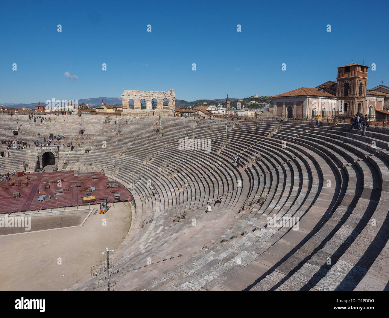 VERONA, ITALY - CIRCA MARCH 2019: Arena di Verona roman amphitheatre ...