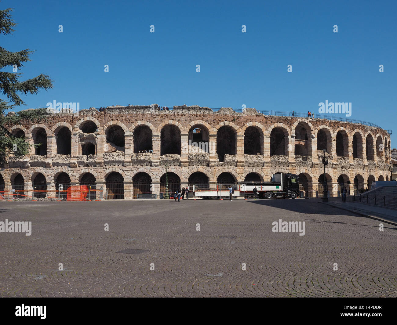 VERONA, ITALY - CIRCA MARCH 2019: Arena di Verona roman amphitheatre ...