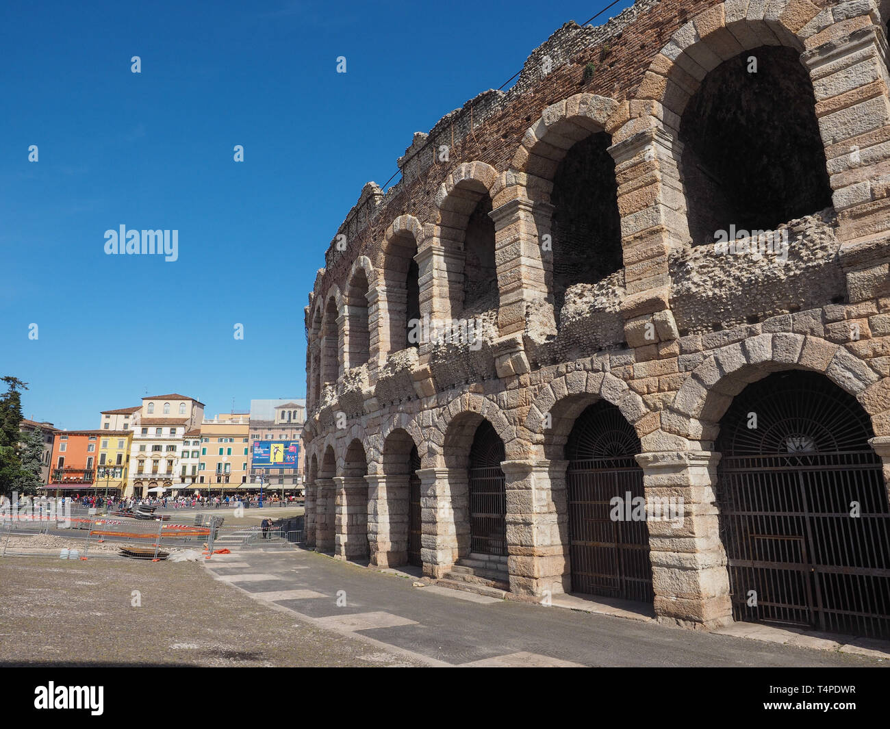 VERONA, ITALY - CIRCA MARCH 2019: Arena di Verona roman amphitheatre ...