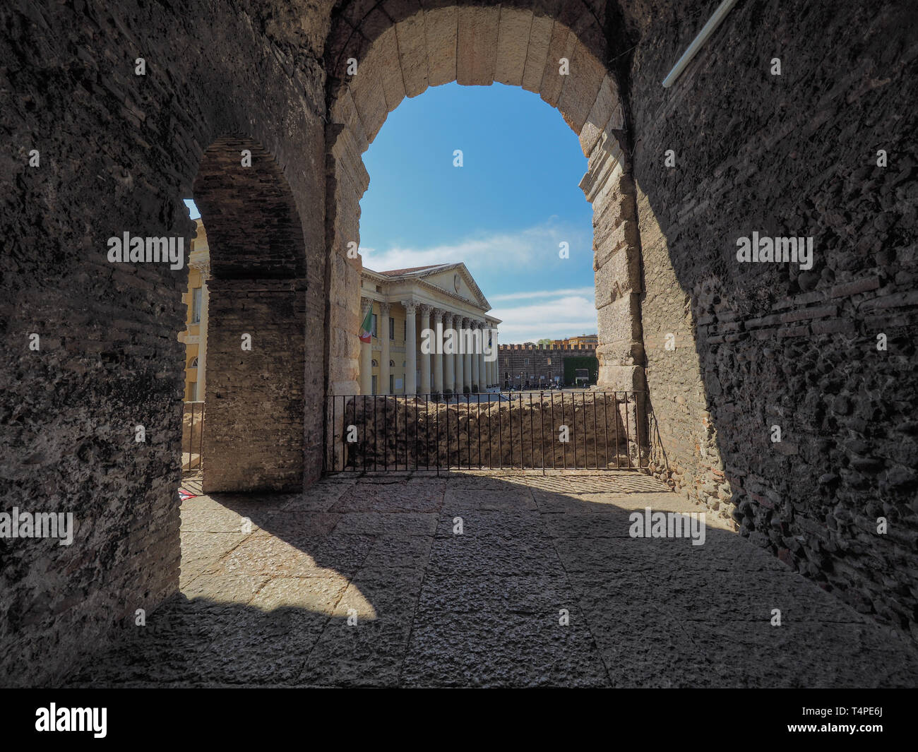 VERONA, ITALY - CIRCA MARCH 2019: Arena di Verona roman amphitheatre ...