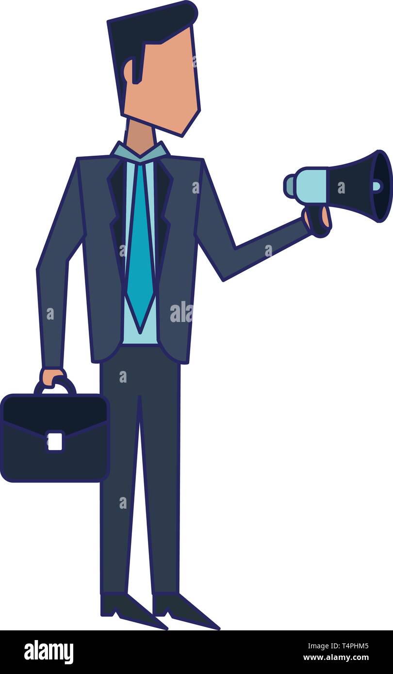 Executive businessman avatar blue lines Stock Vector Image & Art - Alamy
