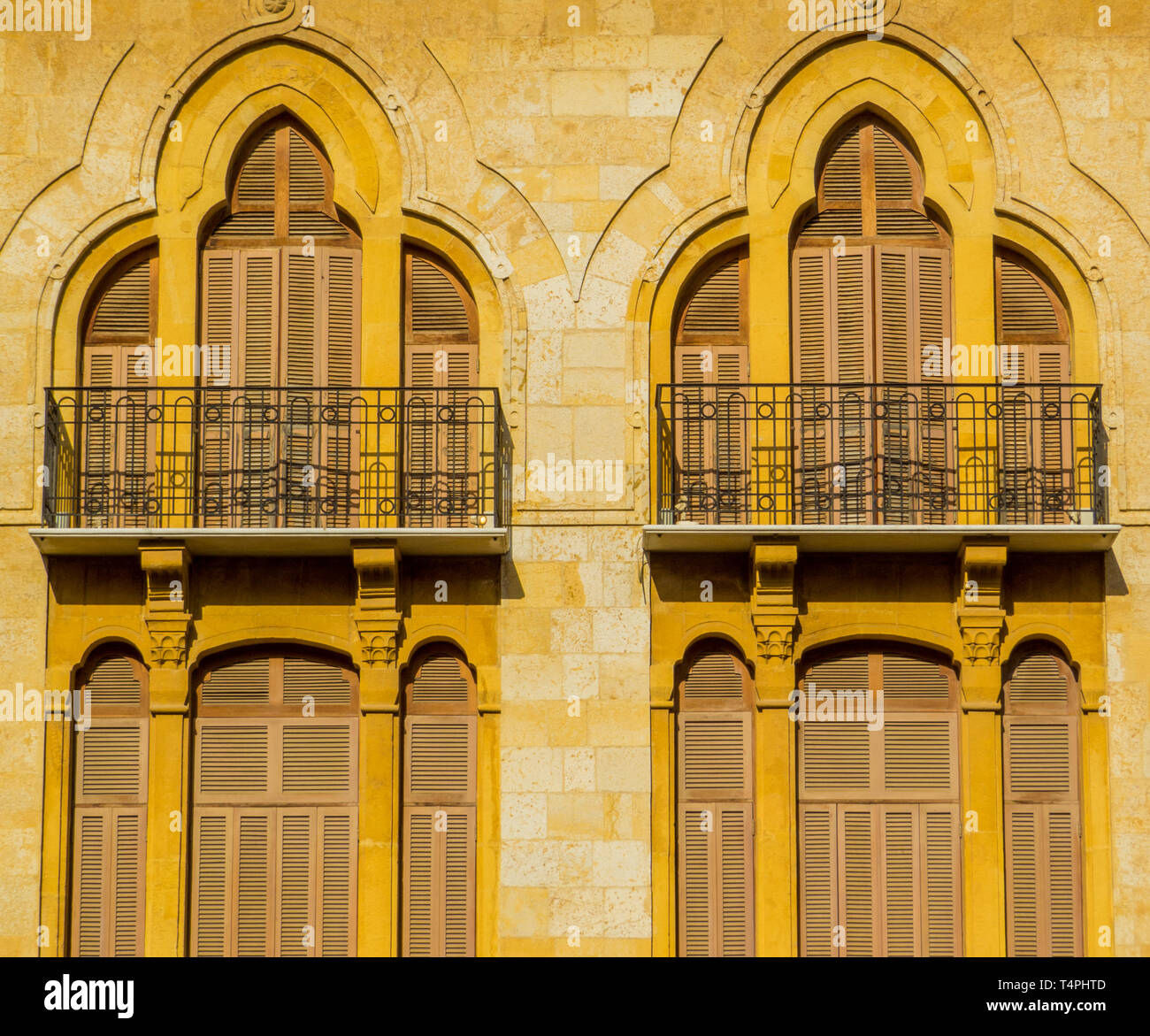 Lebanese architecture in Beirut, Lebanon Stock Photo