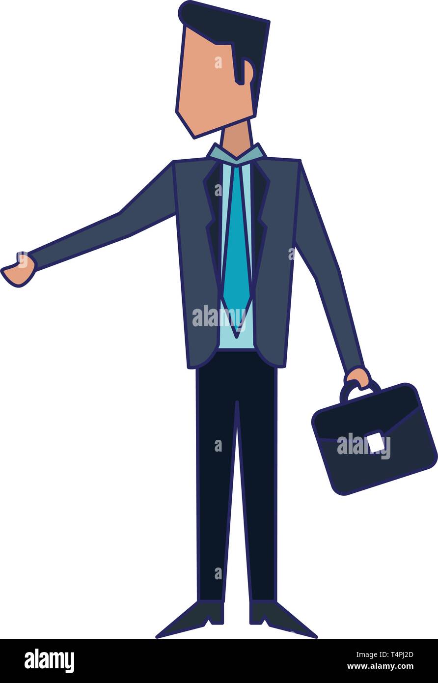 Executive businessman avatar blue lines Stock Vector Image & Art - Alamy