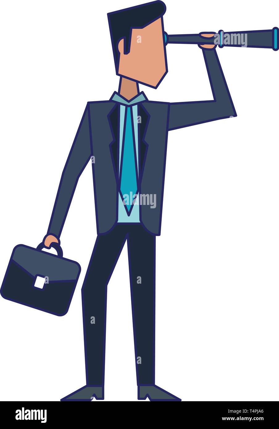 Executive businessman avatar blue lines Stock Vector Image & Art - Alamy
