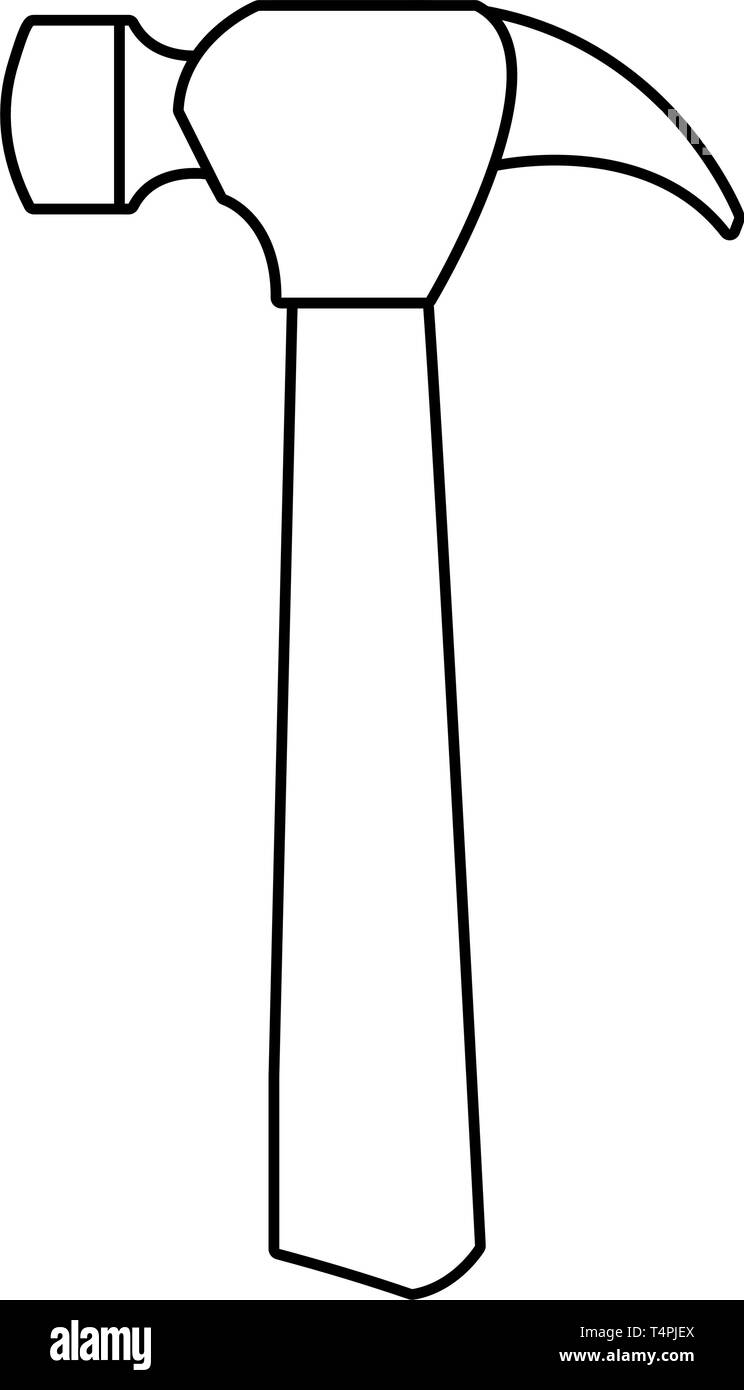 hammer handle wooden tool vector illustration design Stock Vector Image & Art Alamy