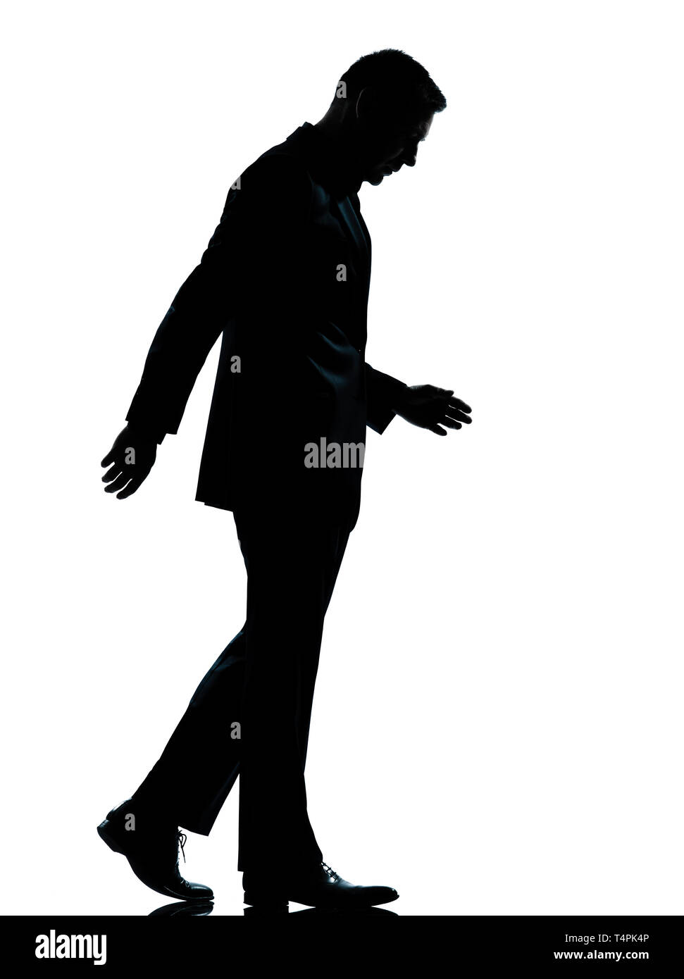 Walking man suit cut out hi-res stock photography and images - Alamy
