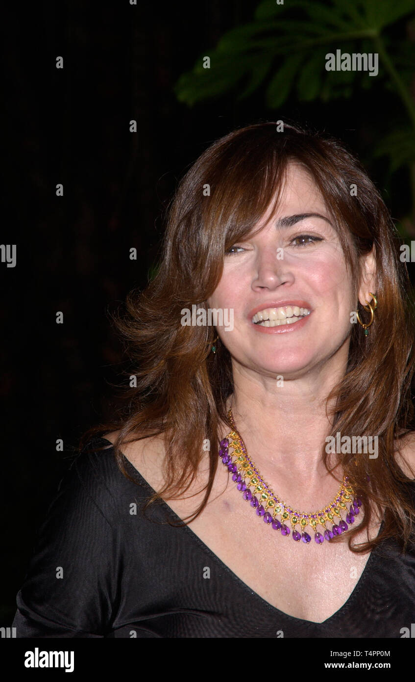LOS ANGELES, CA. February 12, 2005:  Actress KIM DELANEY at record mogul Clive Davis' Annual pre-Grammy party at the Beverly Hills Hotel. Stock Photo