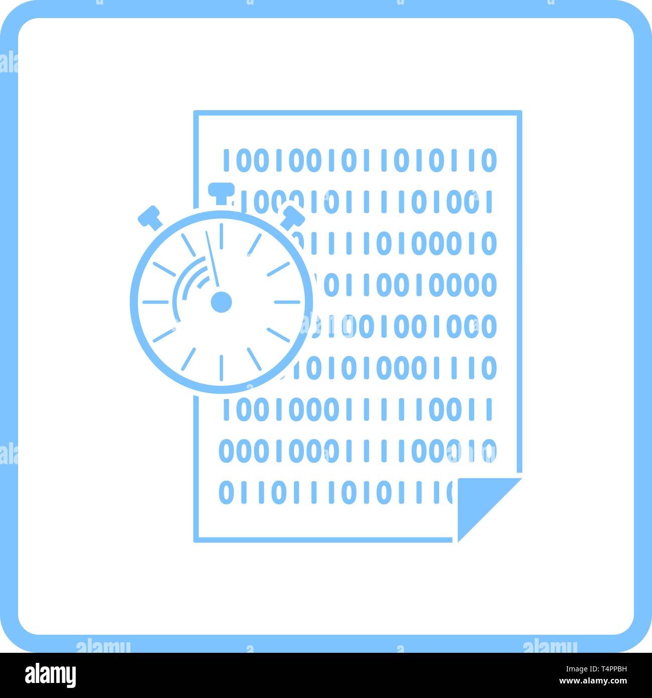 Fast Development Icon. Blue Frame Design. Vector Illustration Stock ...