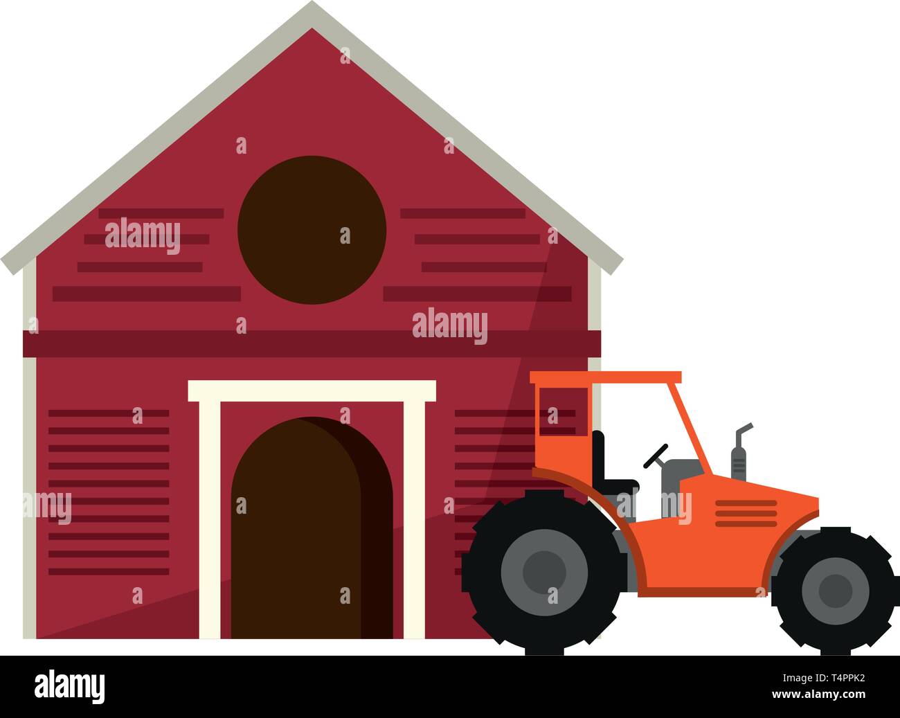 Farm and tractor vehicle isolated Stock Vector Image & Art - Alamy