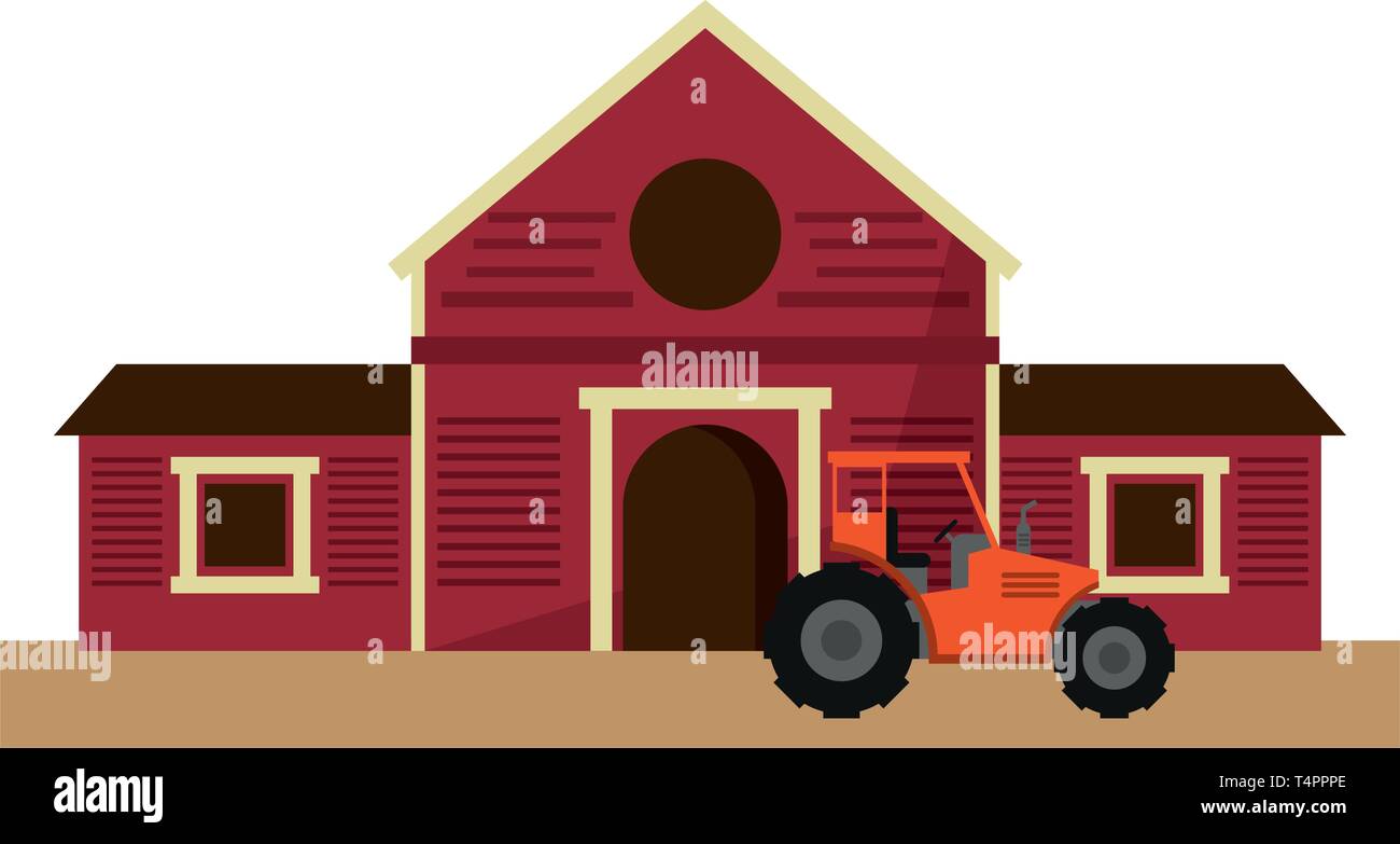 Farm and tractor vehicle isolated Stock Vector Image & Art - Alamy