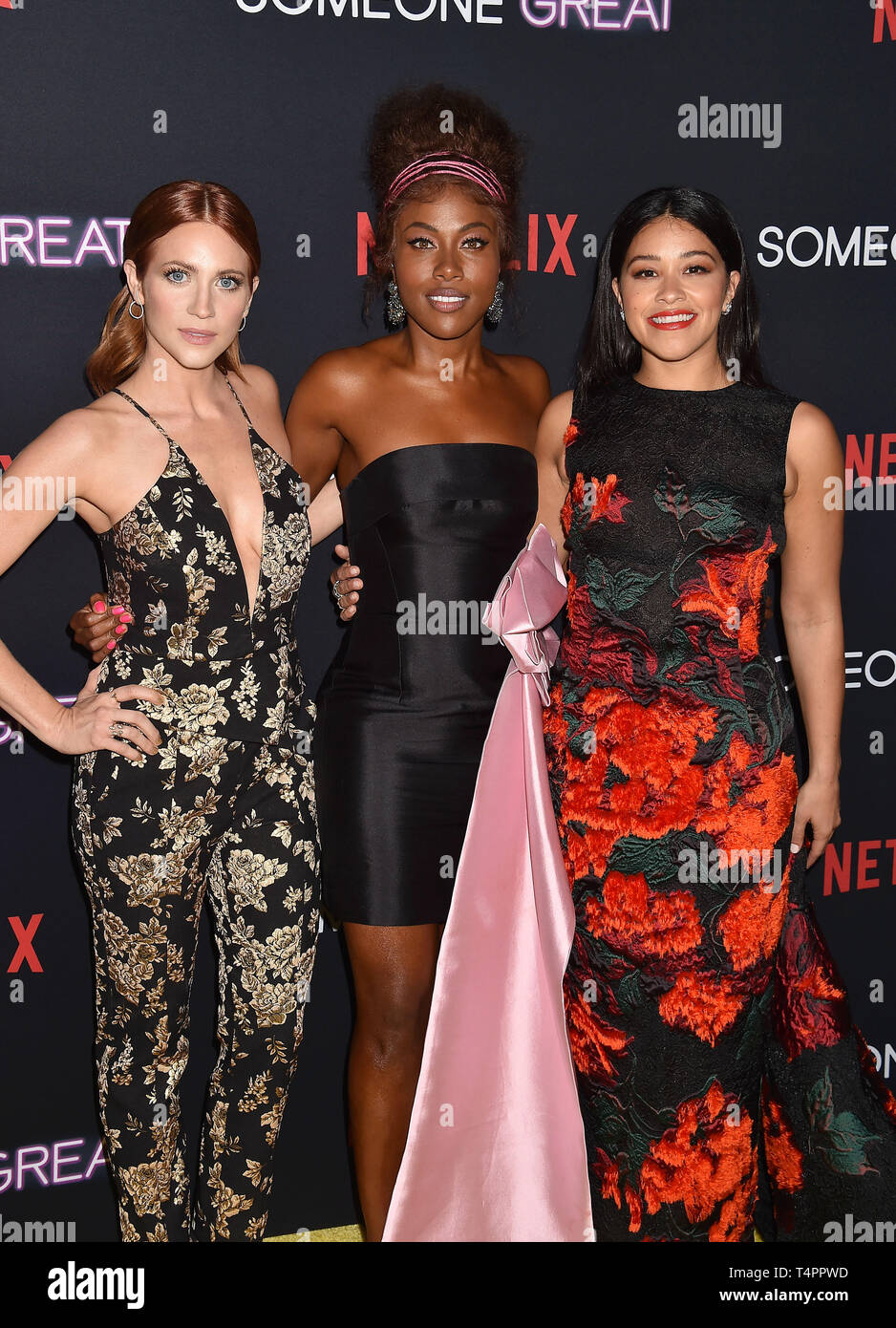 HOLLYWOOD, CA - APRIL 17: (L-R) Brittany Snow, DeWanda Wise and Gina