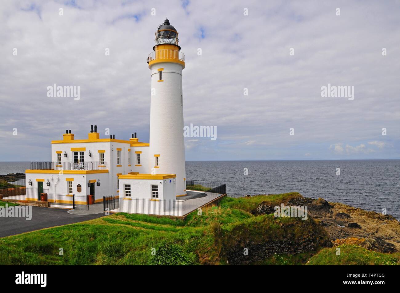 Turnberry Lighthous near Maidens, Ayrshire Council Area South, Scotland, United Kingdom, United Kingdom, Europe Stock Photo
