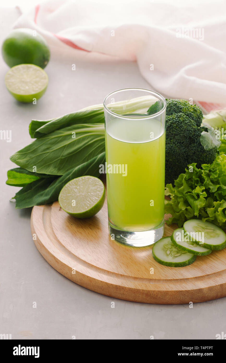Various freshly squeezed vegetable juices for Fasting Stock Photo Alamy