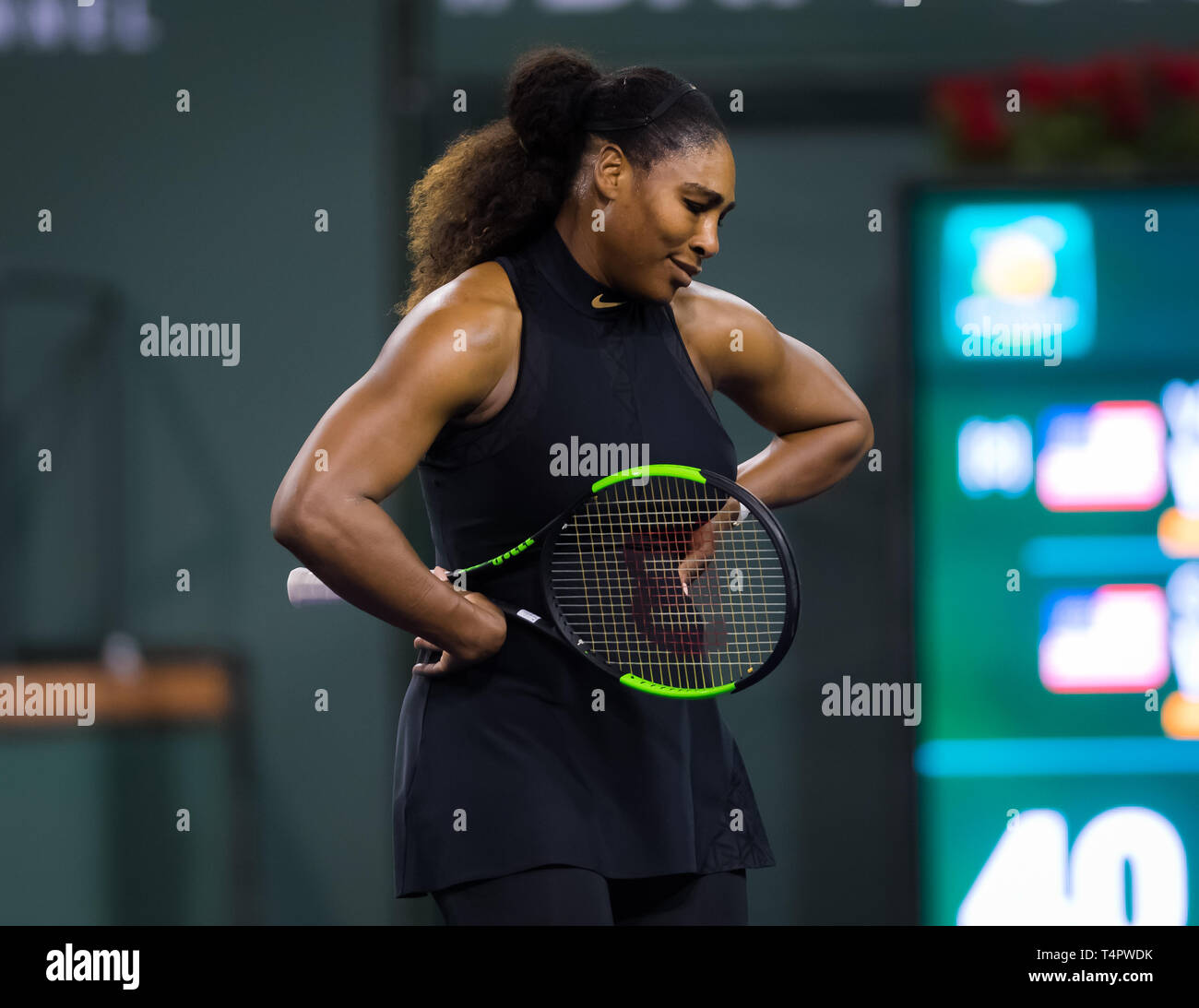 INDIAN WELLS, UNITED STATES OF AMERICA - MARCH 12 : Serena Williams of the  United States at the 2018 BNP Paribas Open WTA Premier tennis tournament  Stock Photo - Alamy