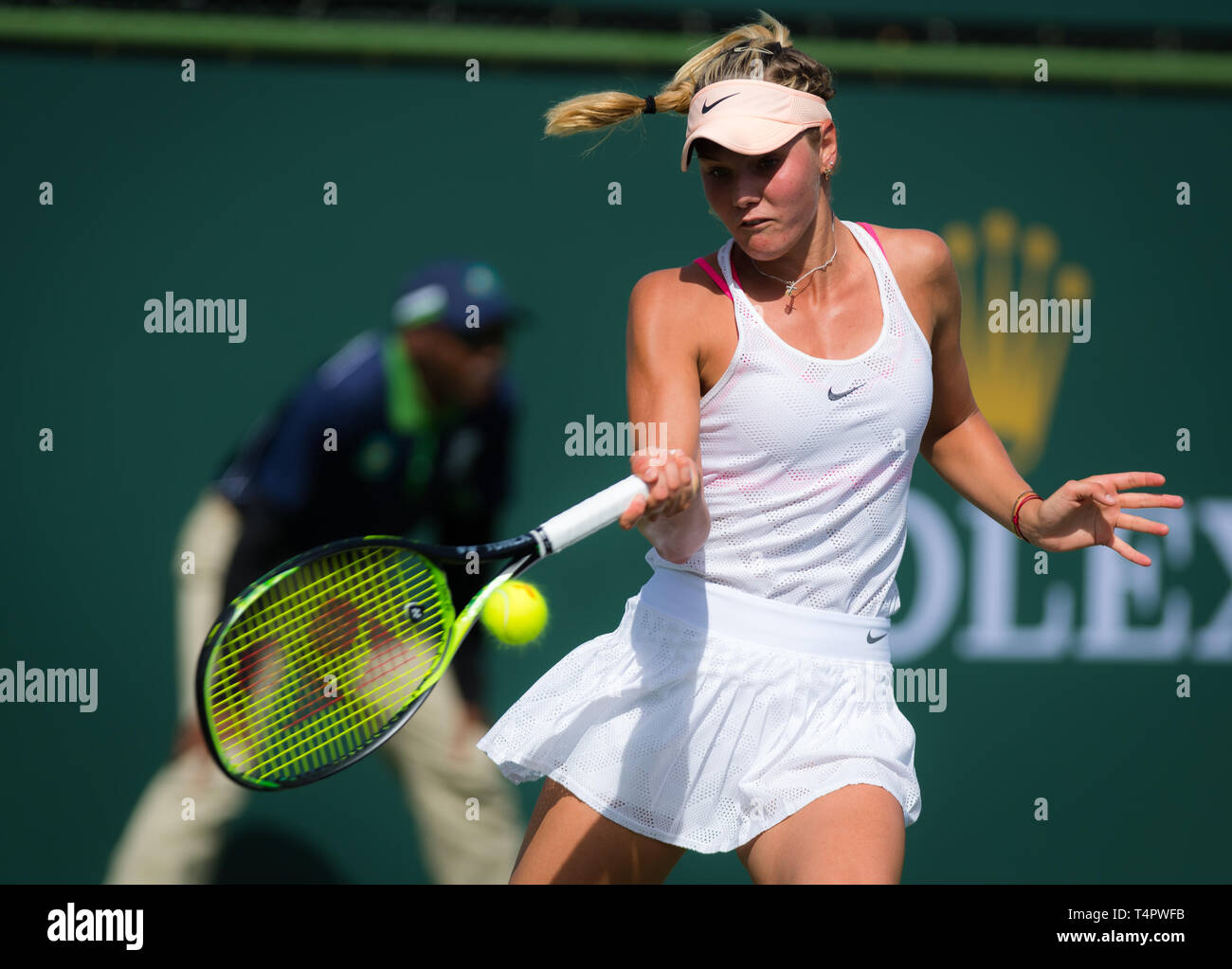 INDIAN WELLS, UNITED STATES OF AMERICA - MARCH 12 : Sofya Zhuk of Russia at  the 2018 BNP Paribas Open WTA Premier tennis tournament Stock Photo - Alamy
