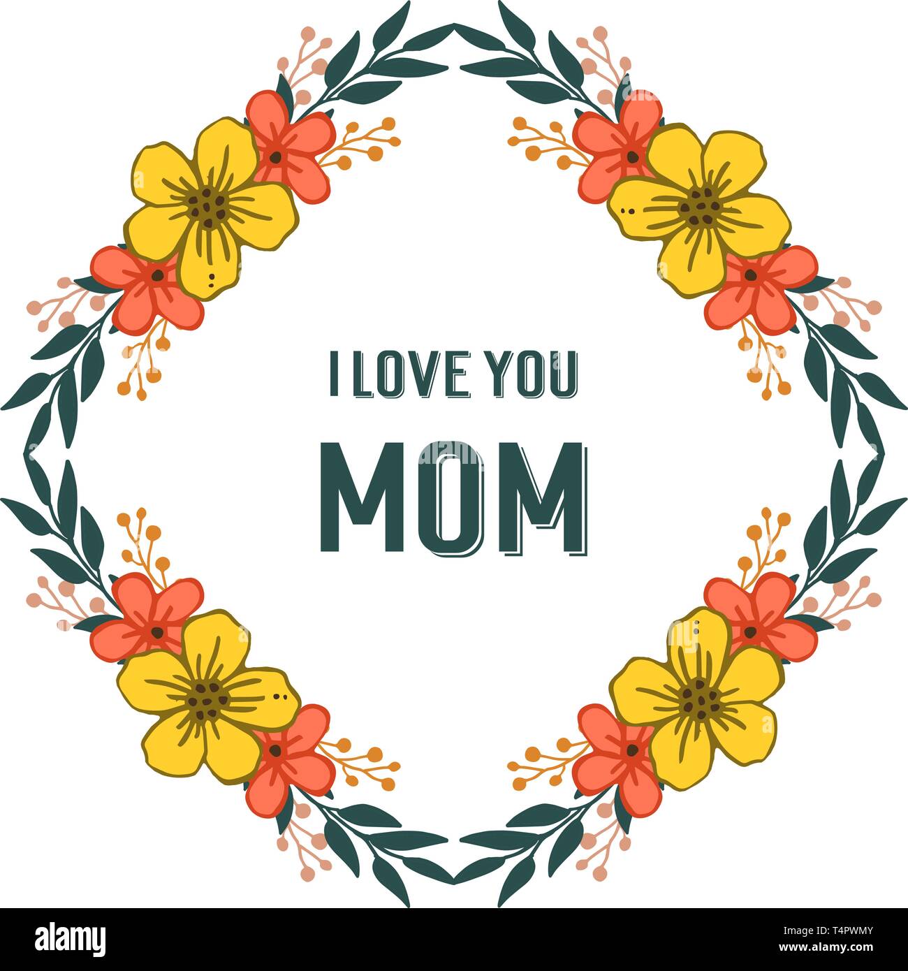 Vector illustration lettering i love you mom for frame flower orange and yellow hand drawn Stock Vector Image & Art - Alamy Vector illustration lettering i love you mom for frame flower orange and yellow hand drawn Stock Vector Image & Art - Alamy