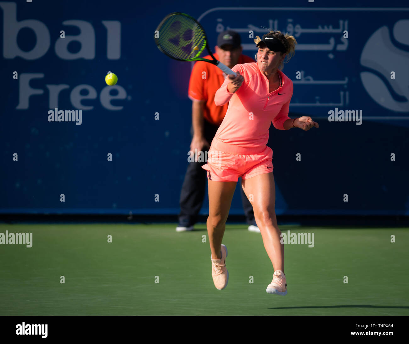 DUBAI, UNITED ARAB EMIRATES - FEBRUARY 20 : Sofya Zhuk of Russia at the 2018  Dubai Duty Free Tennis Championships WTA Premier tennis tournament Stock  Photo - Alamy