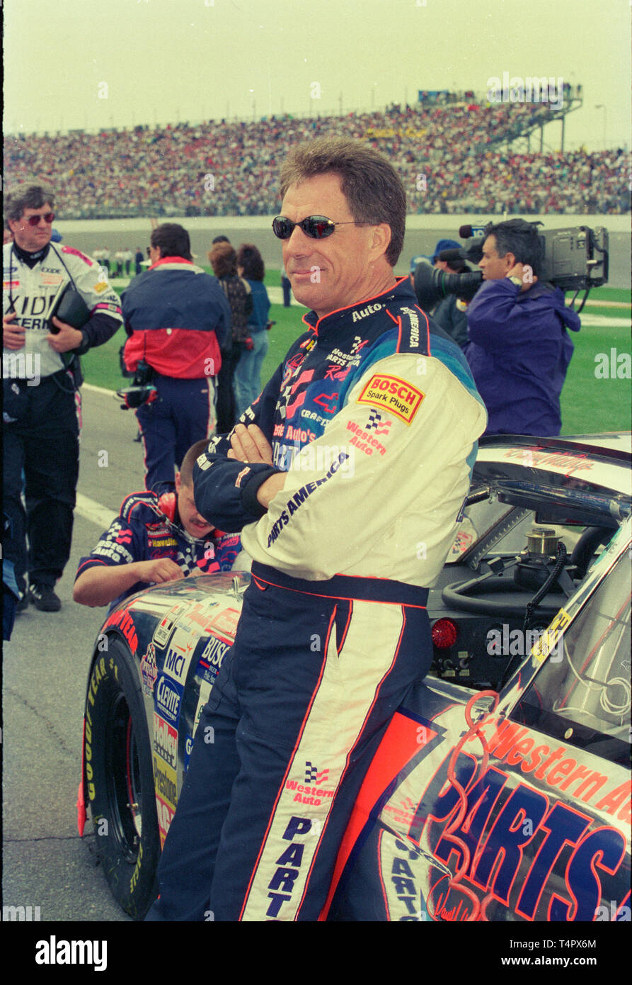 Darrell Waltrip on pit road prior to the start of the Daytona 500 at