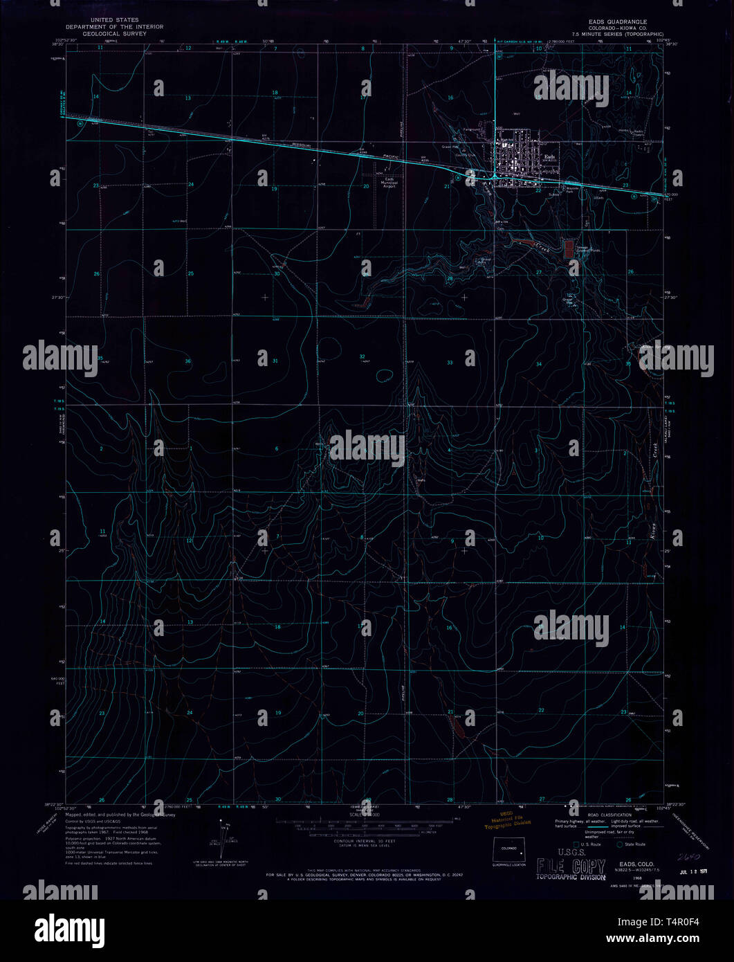 Eads colorado map hires stock photography and images Alamy