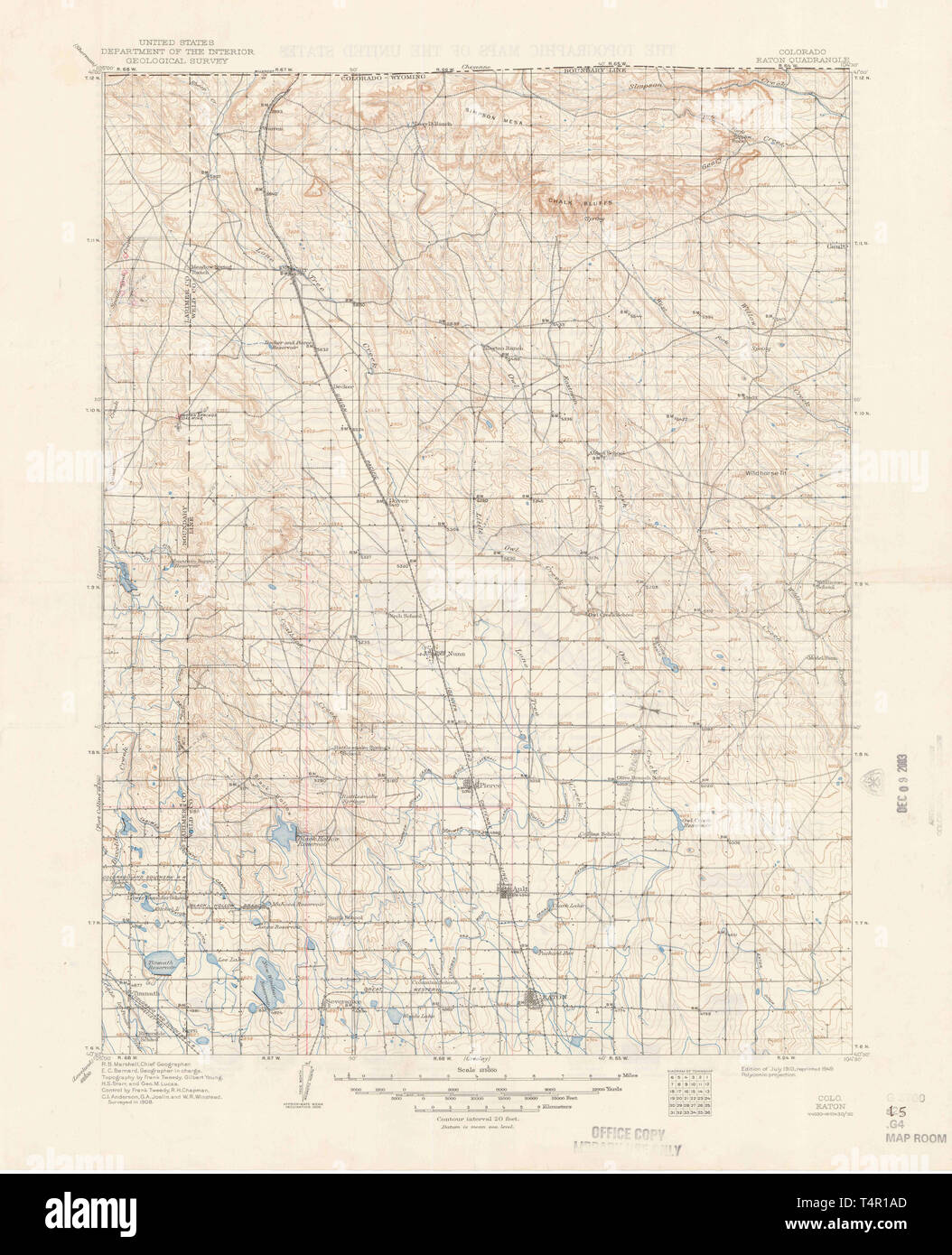 1910 colorado map hires stock photography and images Alamy