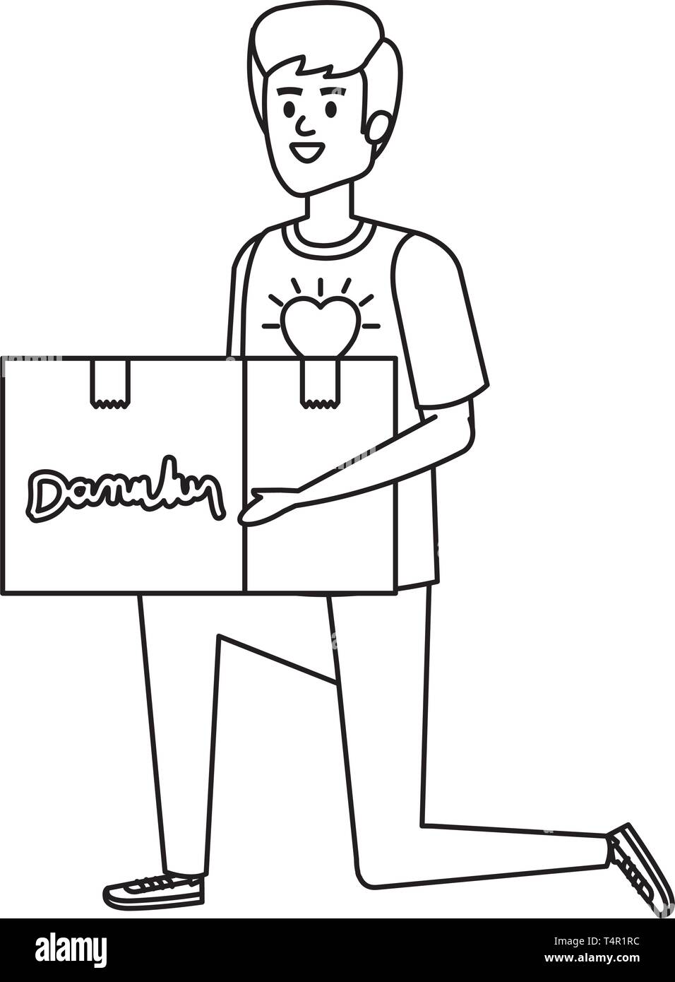 Clothing donation box Black and White Stock Photos & Images - Alamy