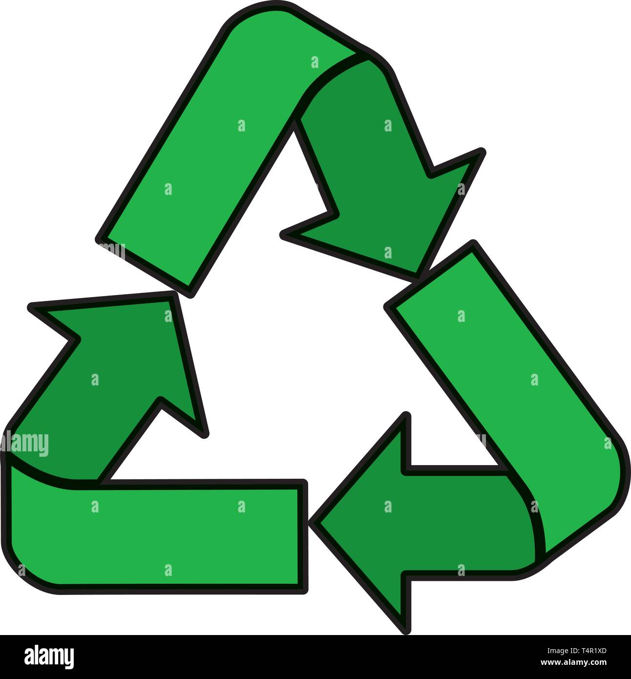 recycle arrows symbol icon Stock Vector Image & Art Alamy