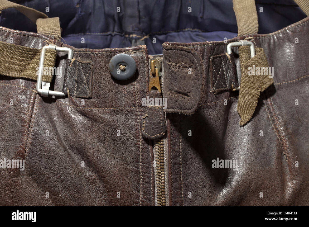 Leather trousers for fighter pilots in the defence of the Reich