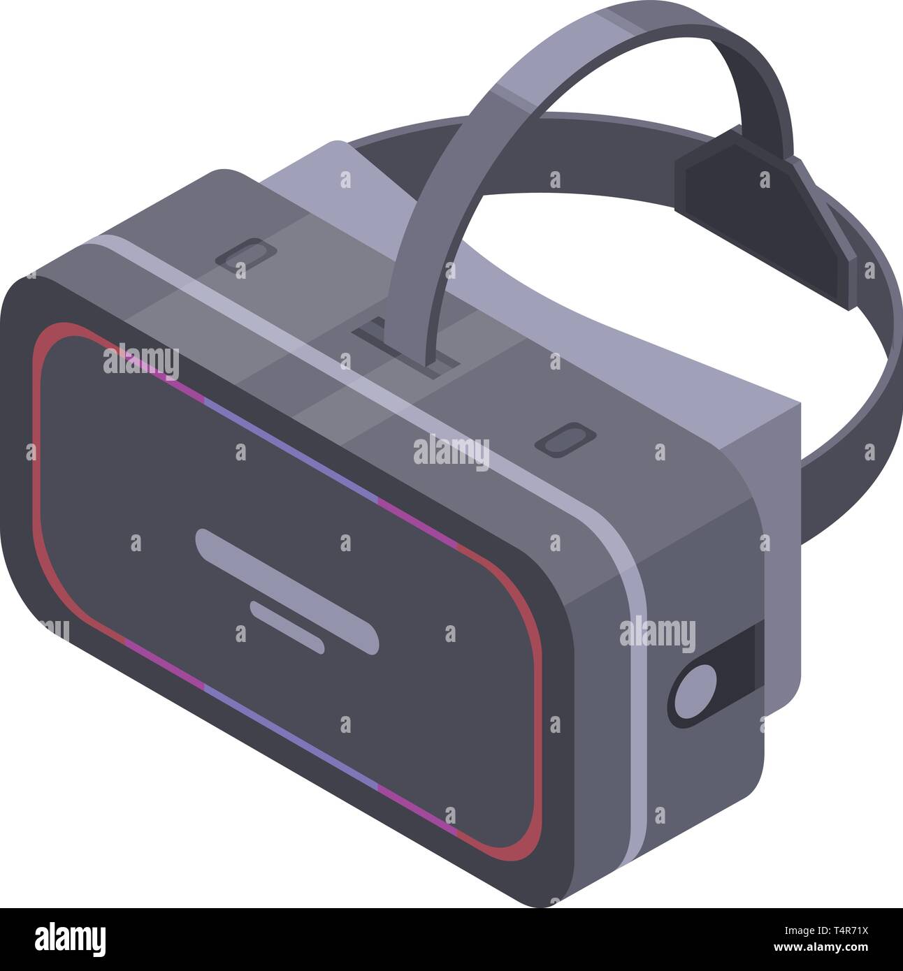 Headset vr goggles icon, isometric style Stock Vector