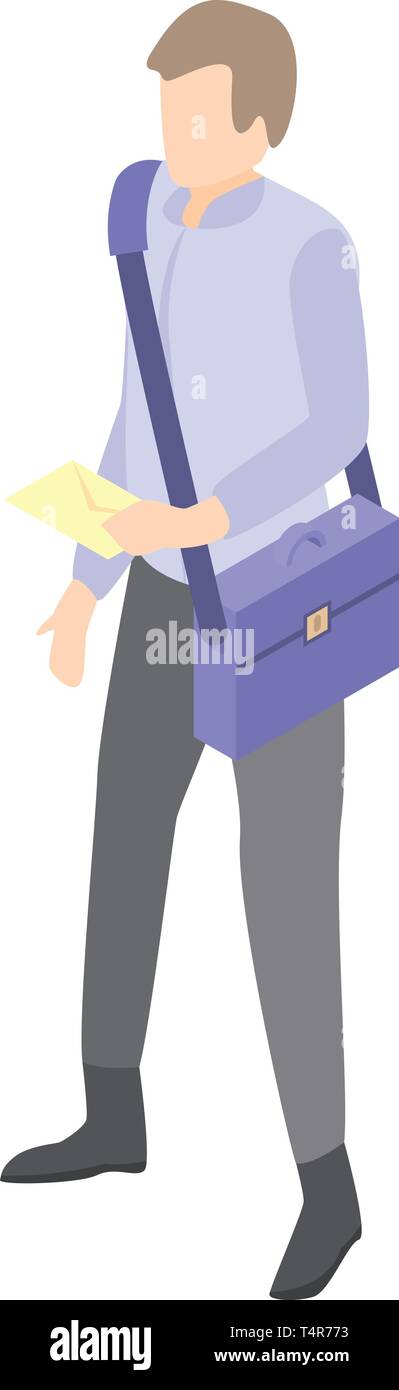 Postman bike icon cartoon Stock Vector Images - Alamy