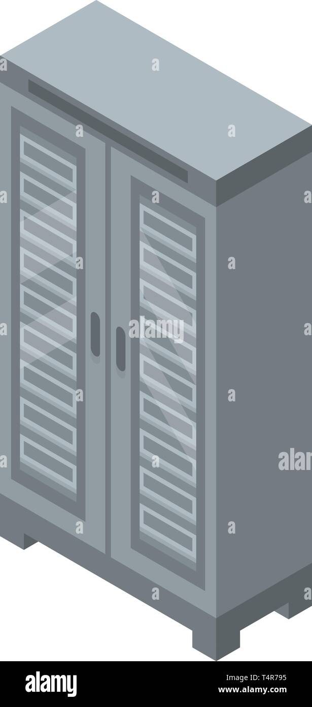 Bakery wardrobe icon, isometric style Stock Vector