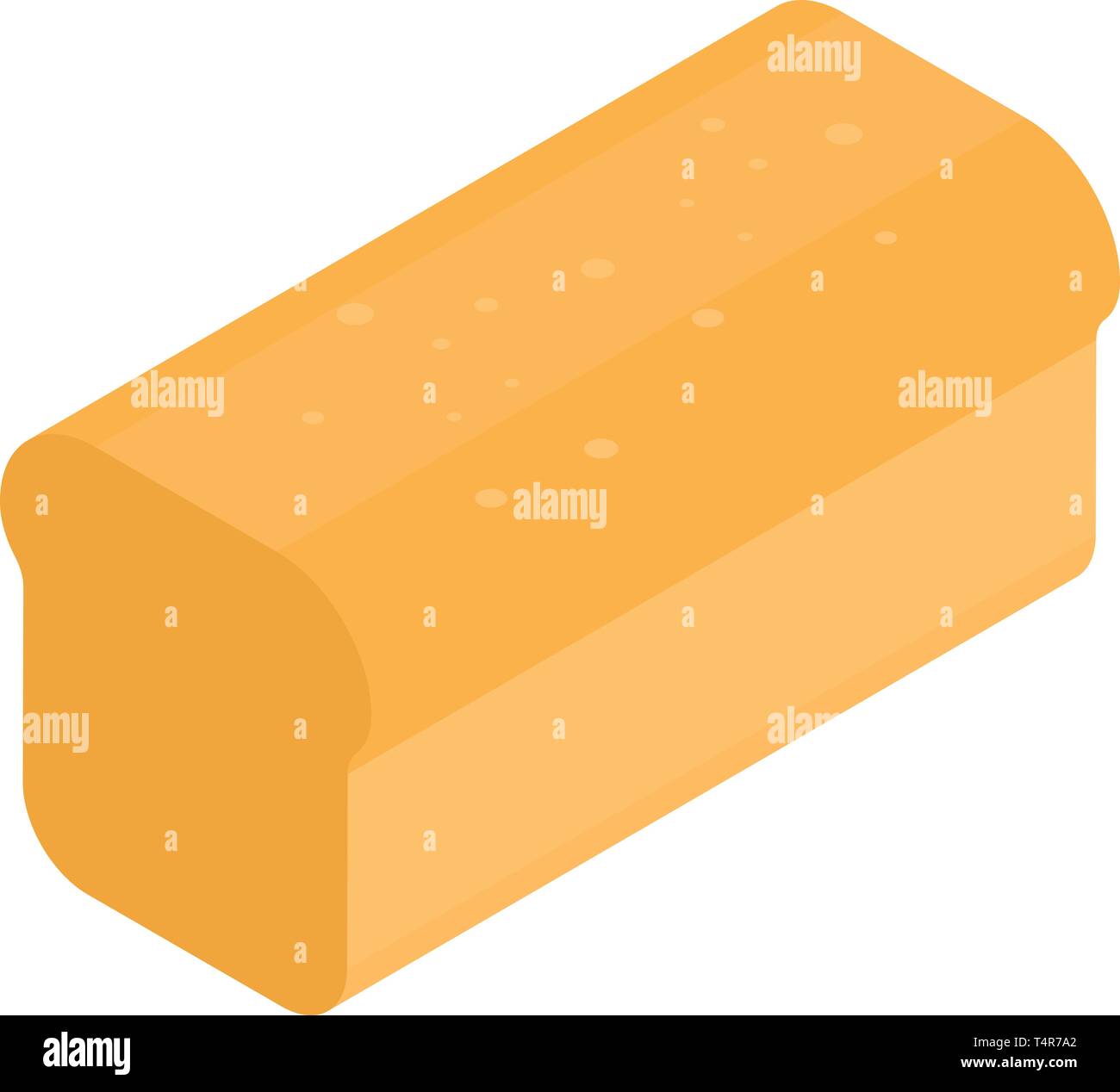 Home bread icon, isometric style Stock Vector
