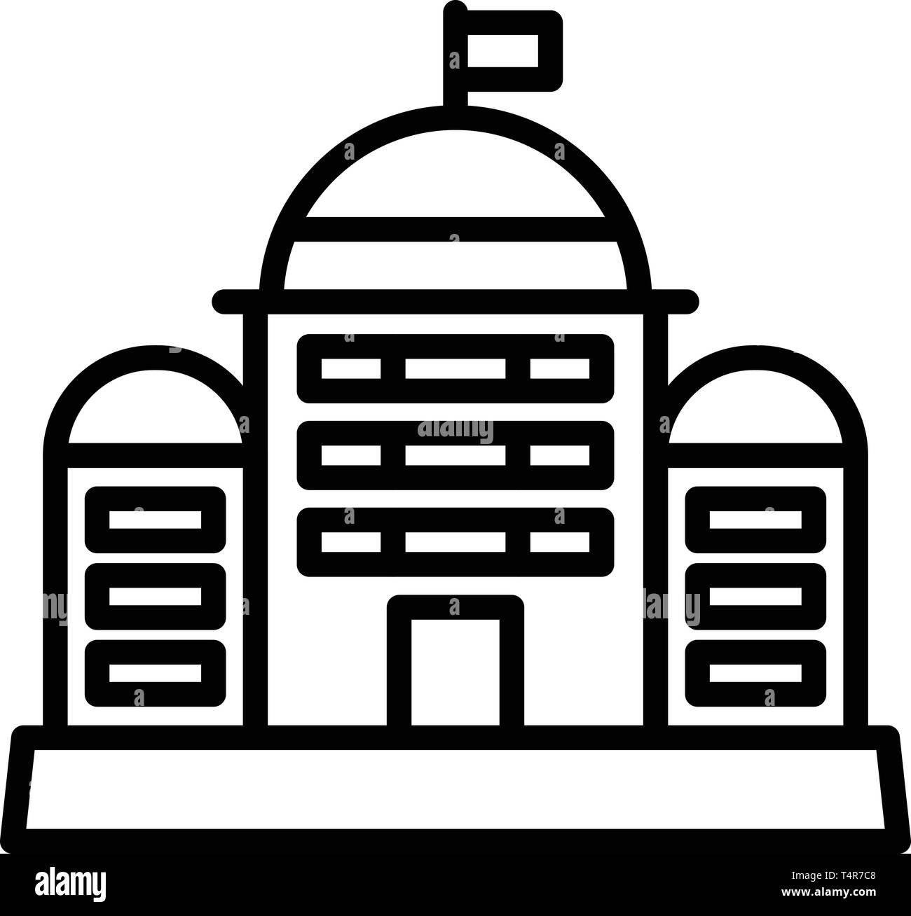 City courthouse icon, outline style Stock Vector Image & Art - Alamy