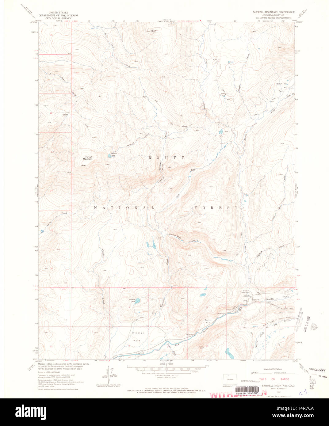 Map of farwell hires stock photography and images Alamy
