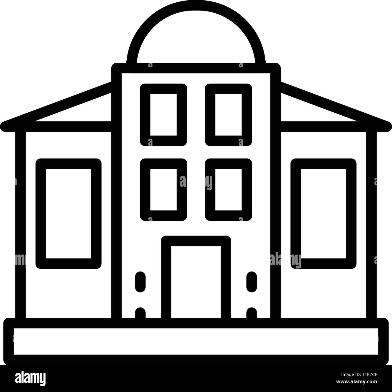 Courthouse Building Icon, Outline Style Stock Vector Image & Art - Alamy