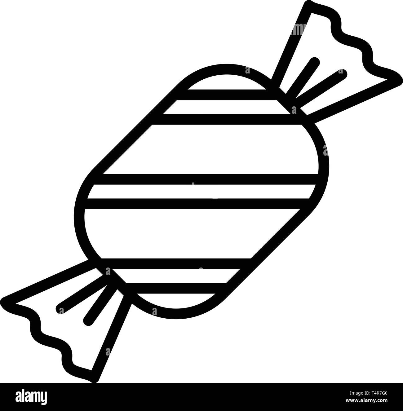 sweet toffee icon outline style stock vector image art alamy https www alamy com sweet toffee icon outline style image243914608 html