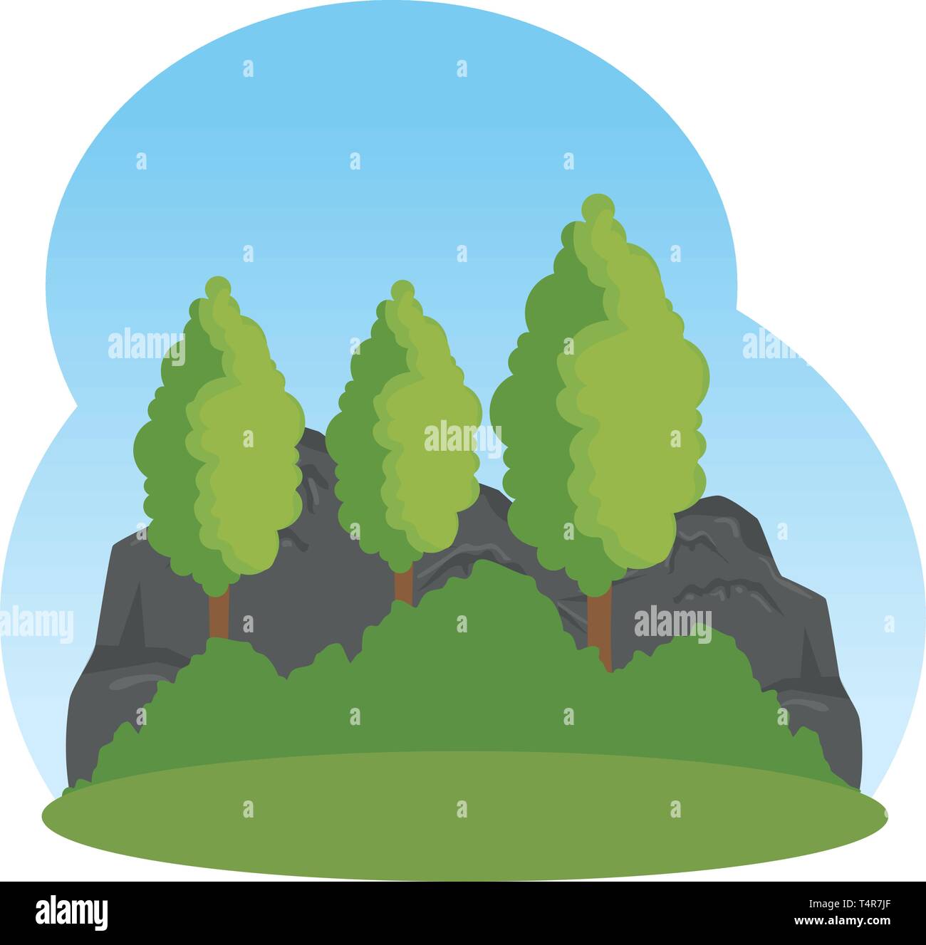 forest landscape scene icon Stock Vector Image & Art - Alamy