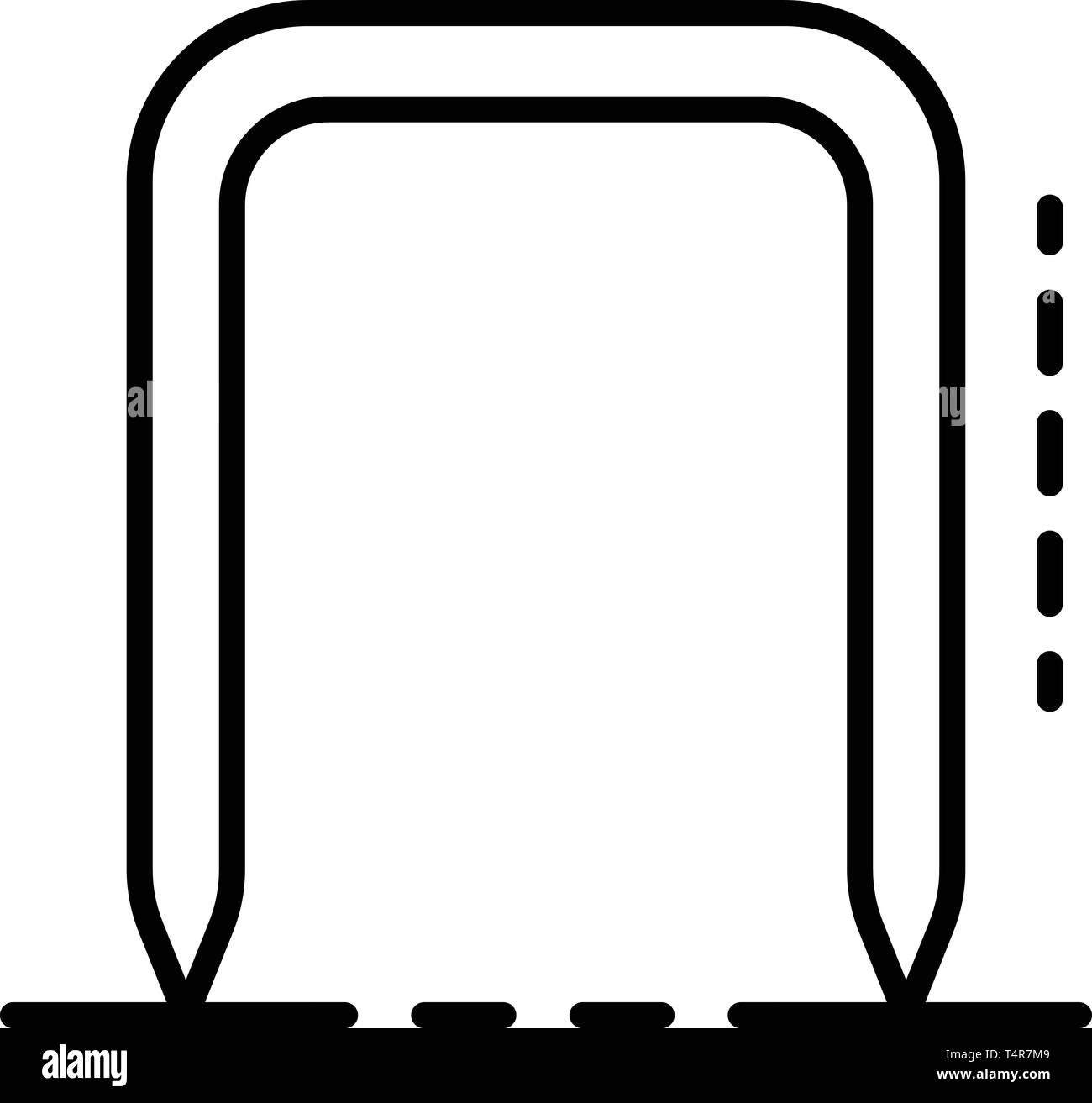 Croquet wicket icon, outline style Stock Vector Image & Art Alamy