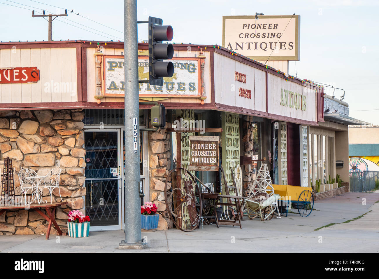 Small village at Yucca Valley in the Morongo Canyon CALIFORNIA, USA