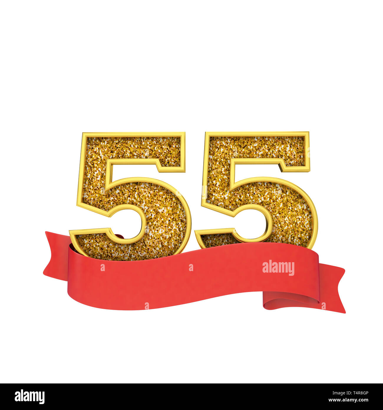 Happy birthday number 55 greeting Cut Out Stock Images & Pictures - Alamy