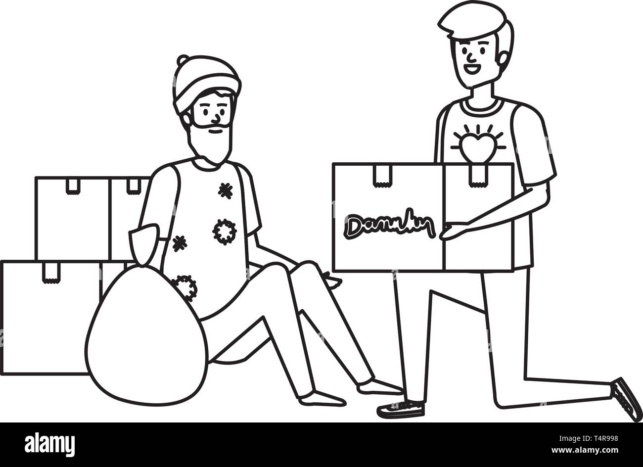 Clothing donation box Black and White Stock Photos & Images - Alamy