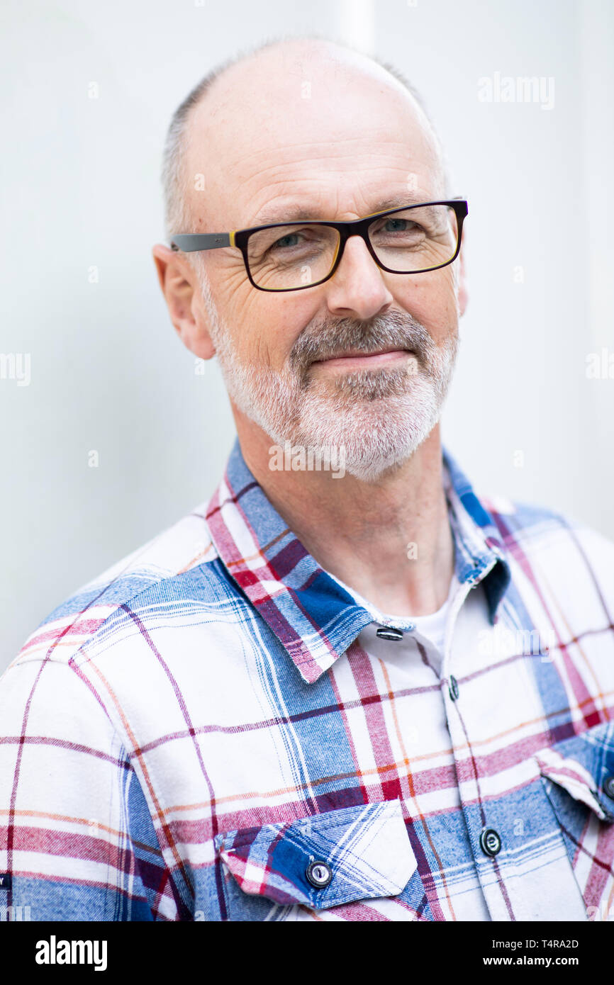 Hamburg, Germany. 17th Apr, 2019. Peter Wohlleben, forester and bestselling author, after a press conference. Wohlleben has published a new nature magazine together with 'Geo'. 'Wohllebens Welt' wants to invite four times a year to a guided tour through nature. The magazine is published by the Hamburg publishing house Gruner   Jahr. Credit: Christian Charisius/dpa/Alamy Live News Stock Photo