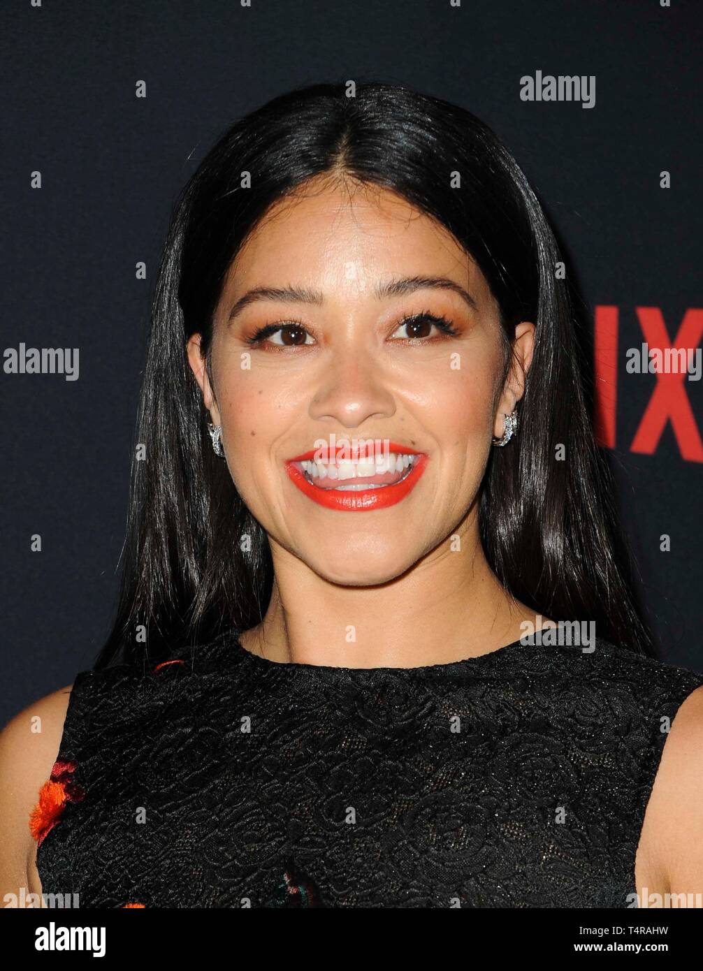 Los Angeles, CA, USA. 17th Apr, 2019. Gina Rodriguez at arrivals for SOMEONE GREAT Premiere on NETFLIX, ArcLight Hollywood, Los Angeles, CA April 17, 2019. Credit: Elizabeth Goodenough/Everett Collection/Alamy Live News Stock Photo