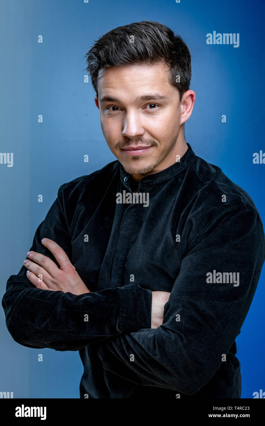 Leipzig, Germany. 12th Apr, 2019. The pop star Nico Santos, recorded at the MDR talk show 'Riverboat' on 05.04.2019 in Leipzig. Credit: Thomas Schulze/dpa-Zentralbild/ZB/dpa/Alamy Live News Stock Photo